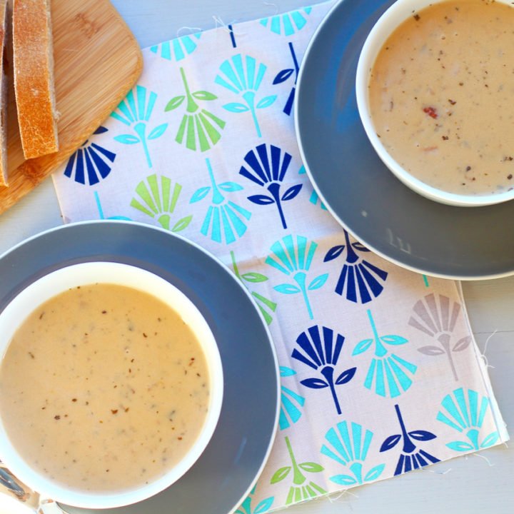 Creamy Smoked Turkey and Wild Rice Soup