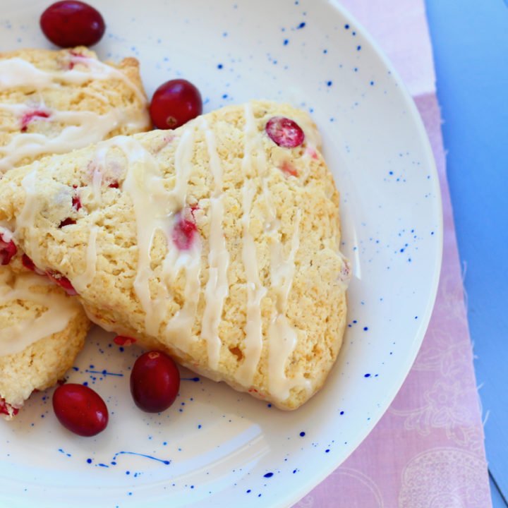 Glazed Cranberry Orange Scones